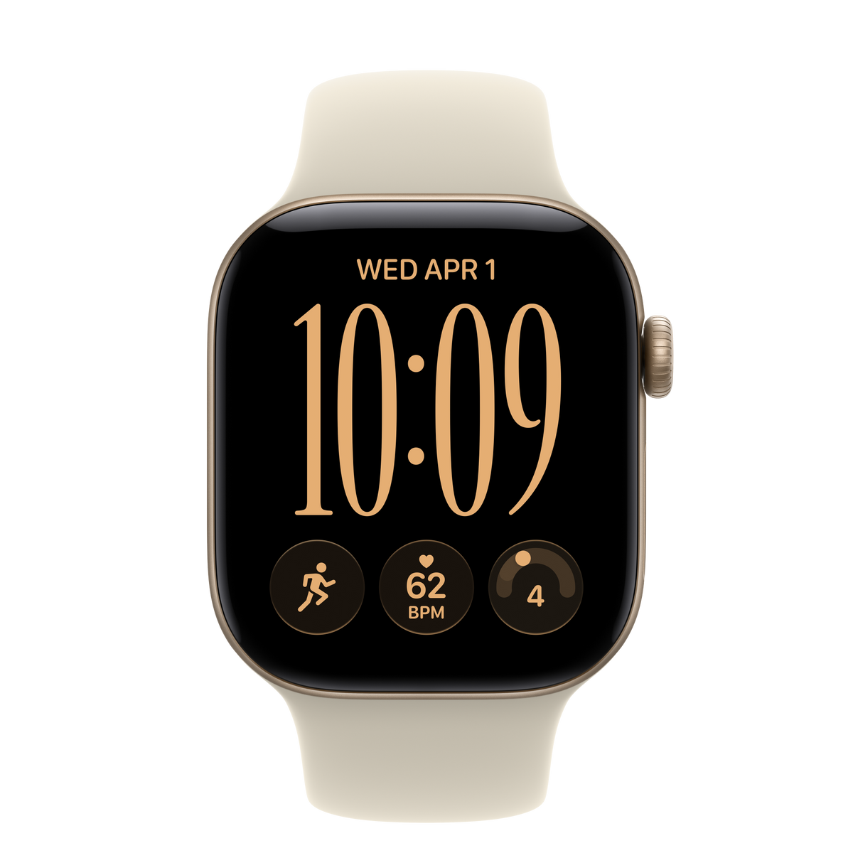 Apple Watch Series 12, Light Gold Aluminium, 42mm