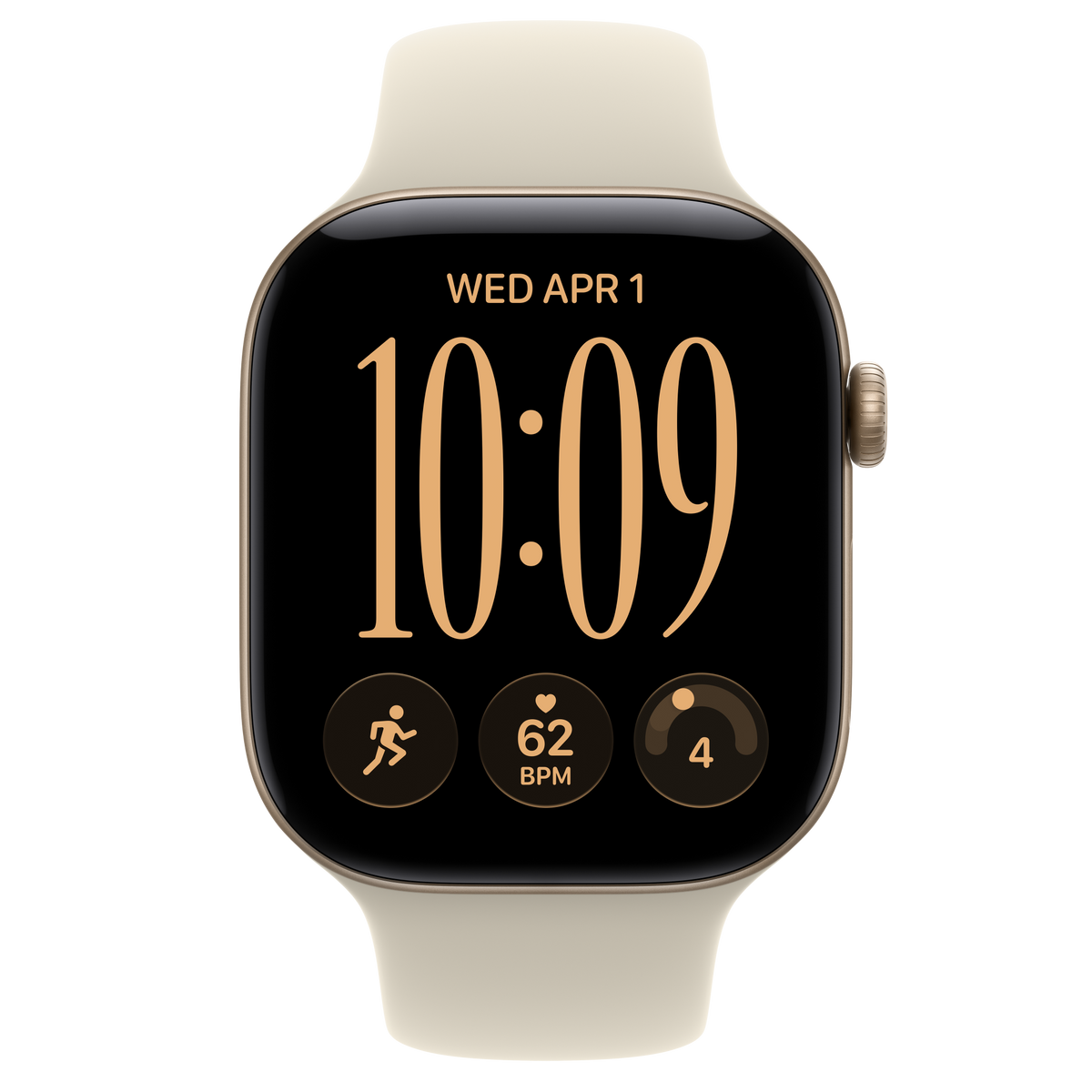 Apple Watch Series 12, Light Gold Aluminium, 46mm