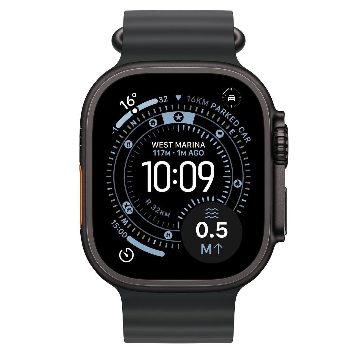 Apple Watch Ultra 3, Black Titanium, 49mm