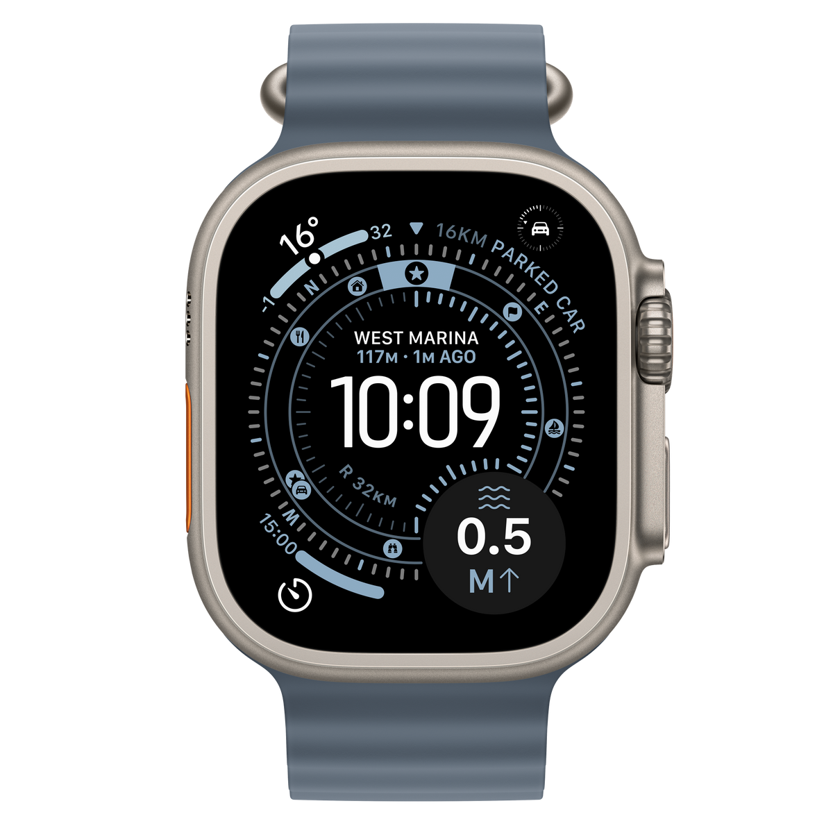 Apple Watch Ultra 3, Natural Titanium, 49mm